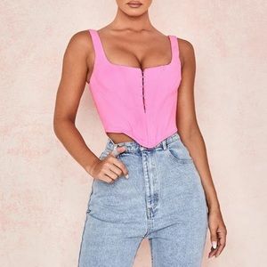 House of CB Frangelica Pepto Pink Corset Top.